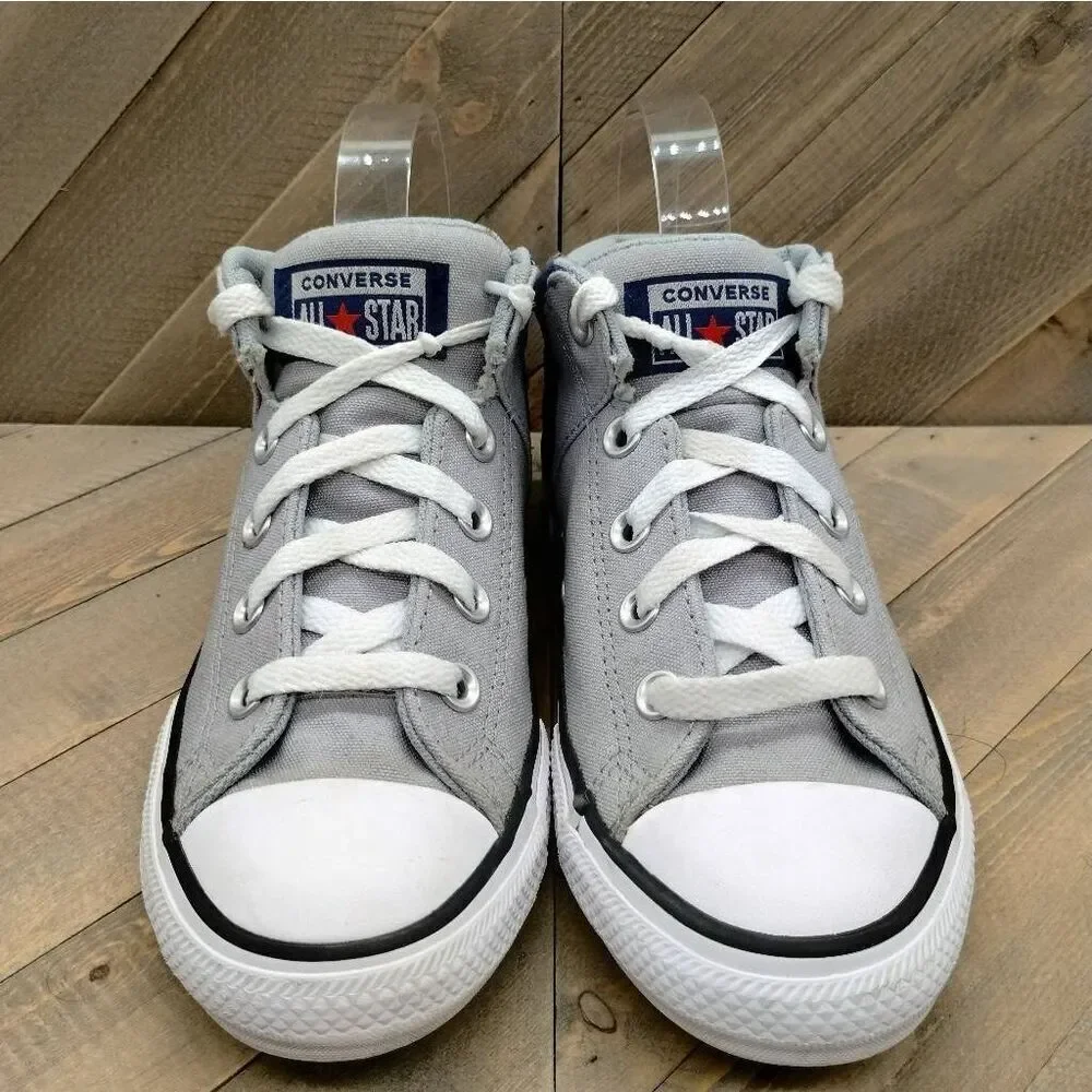Converse Chuck Taylor All‎ Star Hi Street Casual Sneakers Youth Size 3 Grey Blue